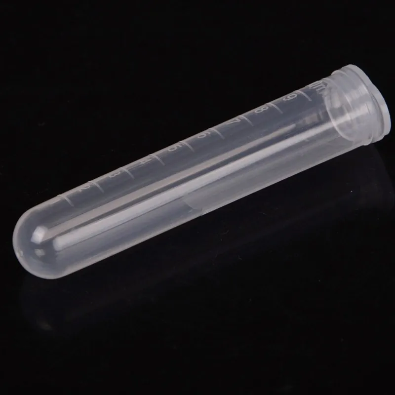 Transparent Clear Test Tube With lid 10 ml
