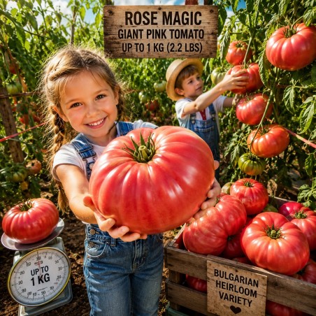 Σπόροι Ντομάτας Rose Magic Γιγάντια Ροζ