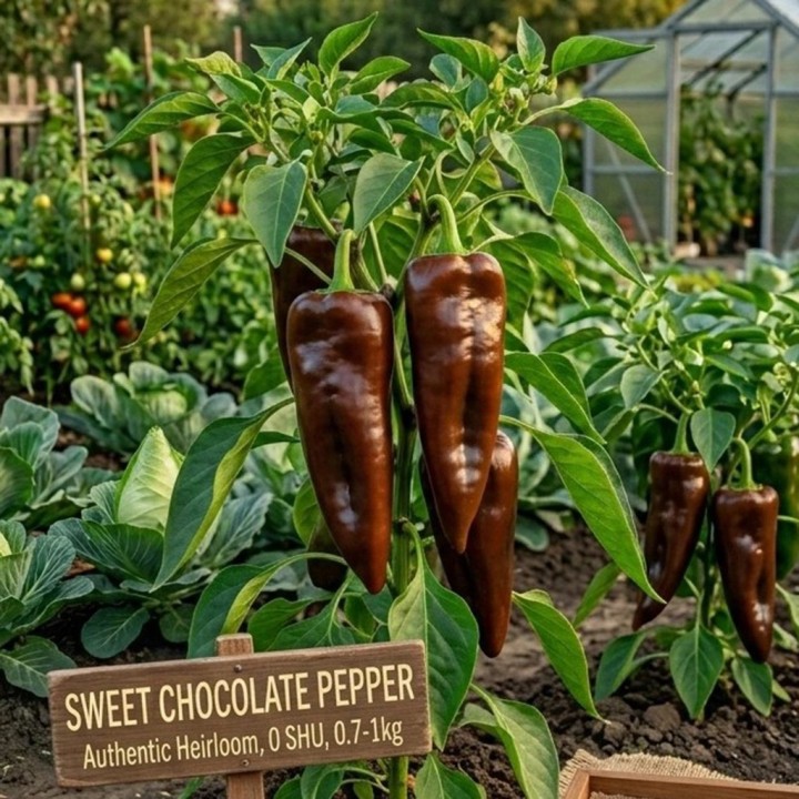 Nasiona papryki Sweet Chocolate | Quality organic seeds | Exotic Seeds Shop