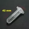 Plast Transparent Provrör Med lock 2 ml