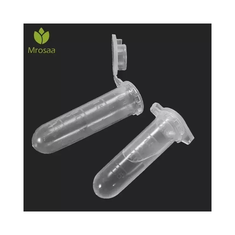 Transparent Clear Test Tube With lid 2 ml