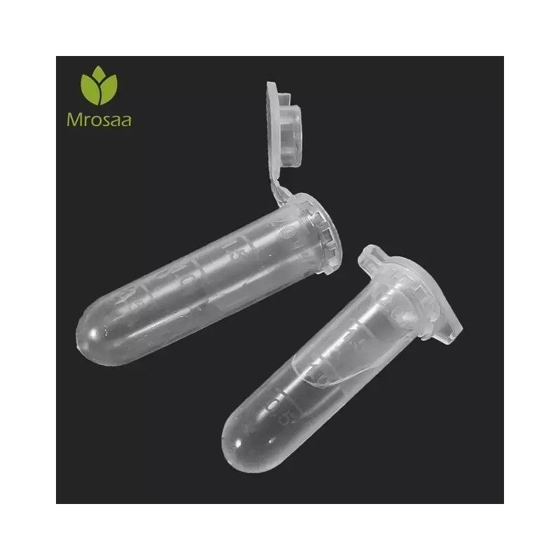 Price: €0.28 - Tubo de teste plástico transparente com tampa 2 ml - 