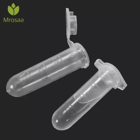 Transparent Clear Test Tube With lid 2 ml