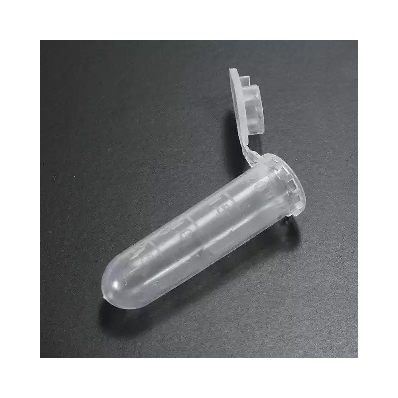 Price: €0.28 - Tubo de teste plástico transparente com tampa 2 ml - 
