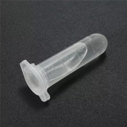 Plast Transparent Provrör Med lock 2 ml