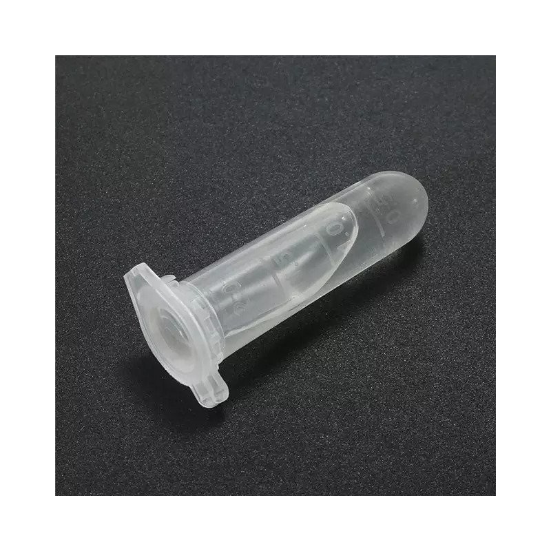 Price: €0.28 - Tubo de teste plástico transparente com tampa 2 ml - 