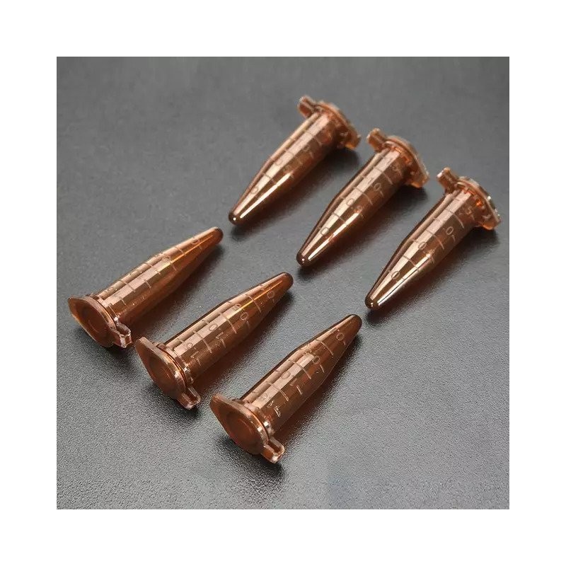 Price: €0.26 - Tubo de prueba transparente de plástico con tapa 1,5ml - 