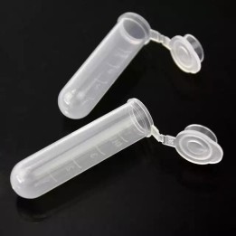 Plast Transparent Provrör Med lock 4 ml - 0.27