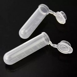 Price: €0.3 - Tubo de teste plástico transparente com tampa 4 ml - 