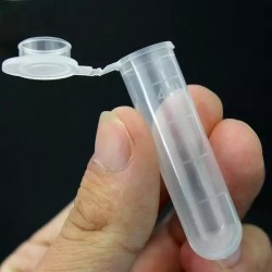 Kunststoff transparenter Reagenzglas mit Deckel 5 ml