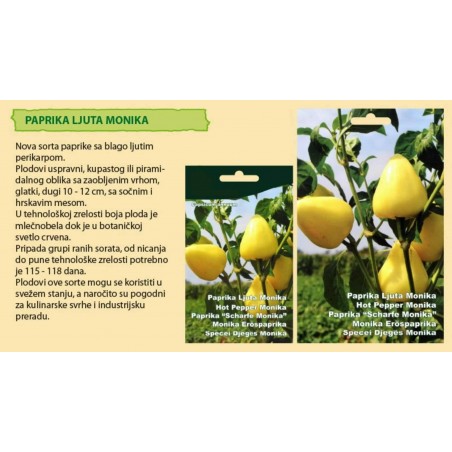 Ljuta Monika (Hot Monika) hot bell pepper seeds | €1.95
