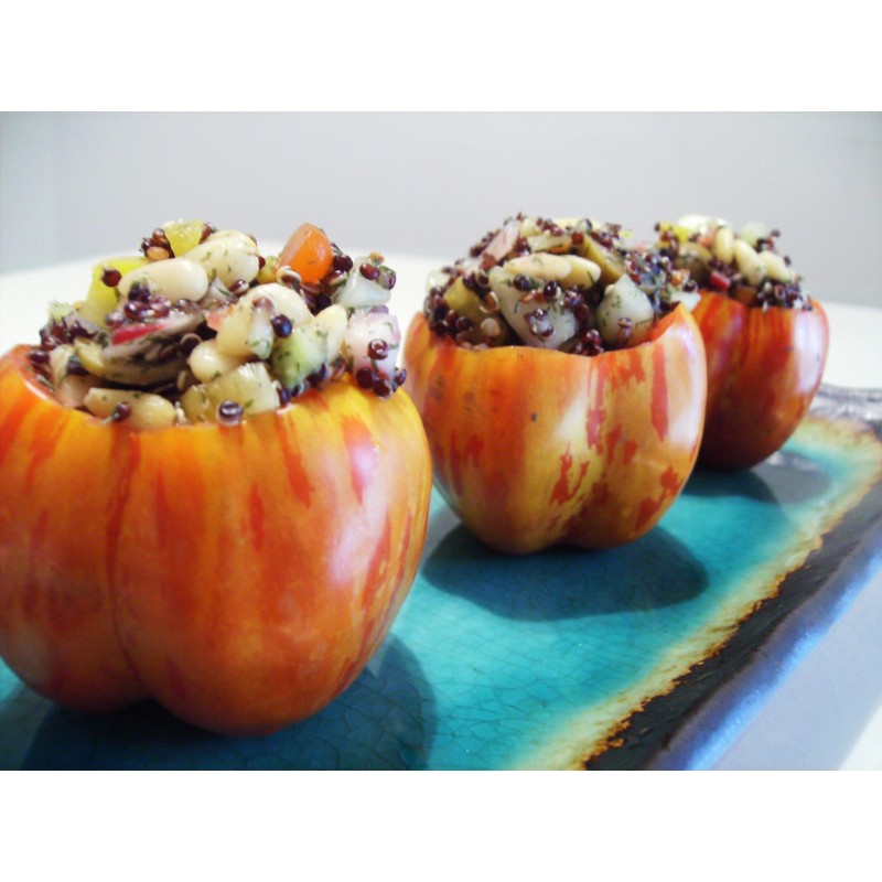 Price: €1.75 - Semillas de tomate Striped Stuffer - Seeds Gallery
