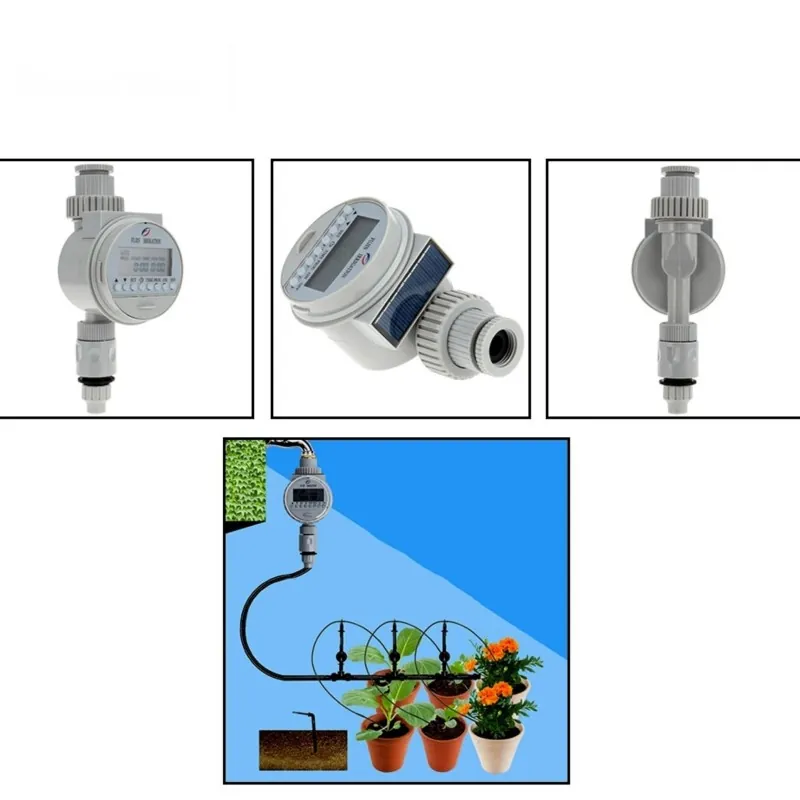 Solar LCD Timer Riego automático recargable automático