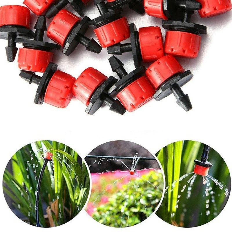 Droppbevattningssystem, automatisk vattning med justerbara drippare