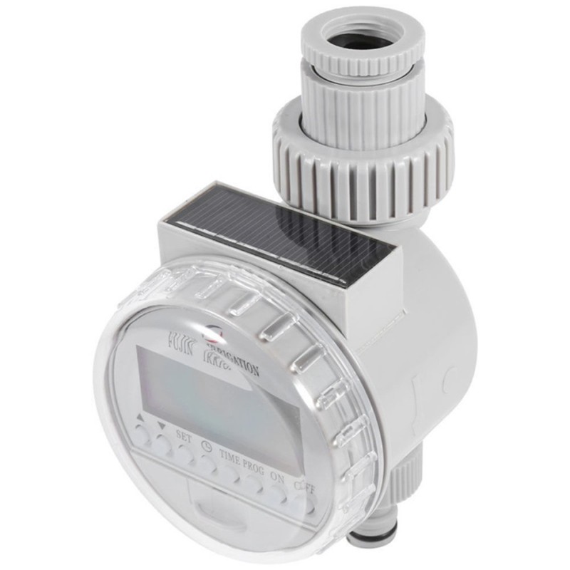 Temporizador automático solar do LCD recarregável