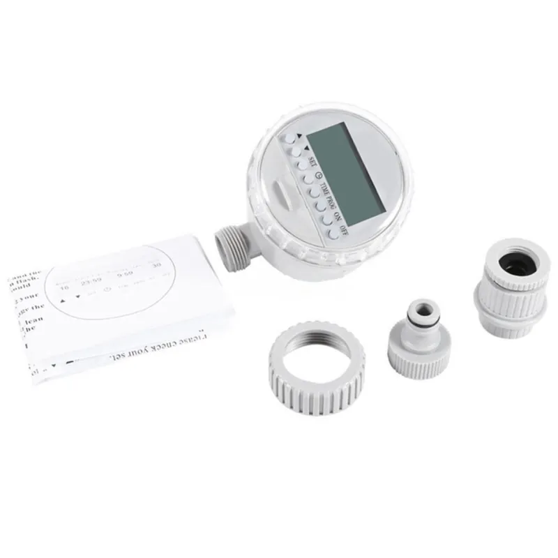 Watering Timer Solar Power Automatic Irrigation Watering Timer Programmable LCD Display Hose Timers Irrigation System