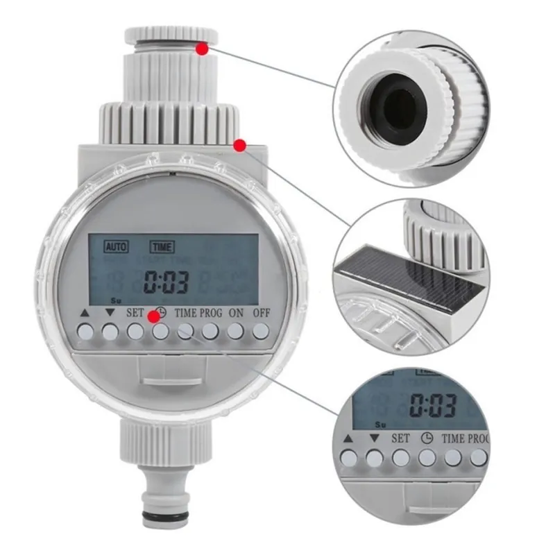 Solar LCD Timer Riego automático recargable automático