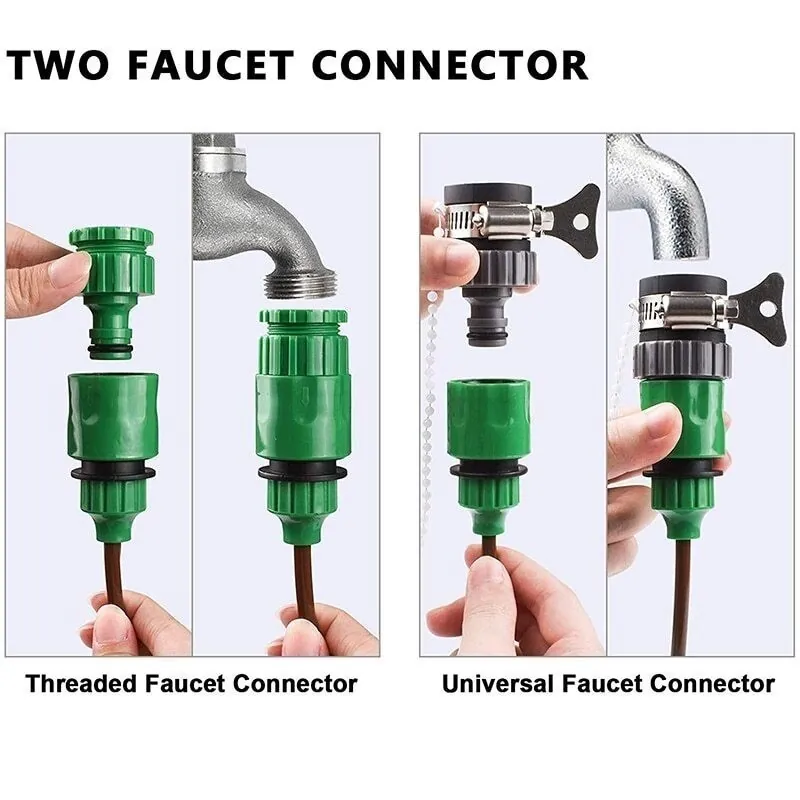 Sistema de Irrigação por Gotejamento, Rega Automática com Gotejadores Ajustáveis