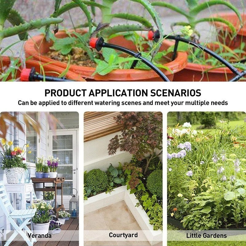 Système d'irrigation goutte à goutte, arrosage automatique avec goutteurs réglables