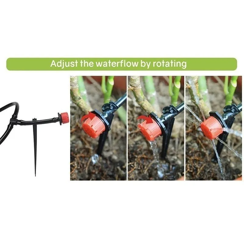 Sistema de Irrigação por Gotejamento, Rega Automática com Gotejadores Ajustáveis