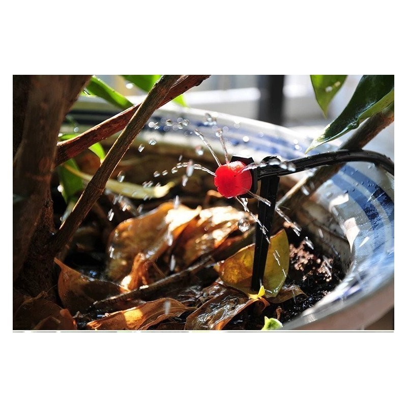 Tropfbewässerungssystem, automatische Bewässerung mit einstellbaren Tropfern