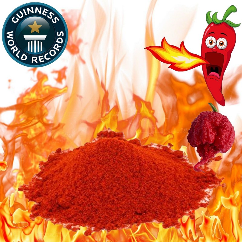 Price: €2 - Carolina Reaper Σκόνη, παγκόσμιο ρεκόρ! HP22B - Seeds Gallery